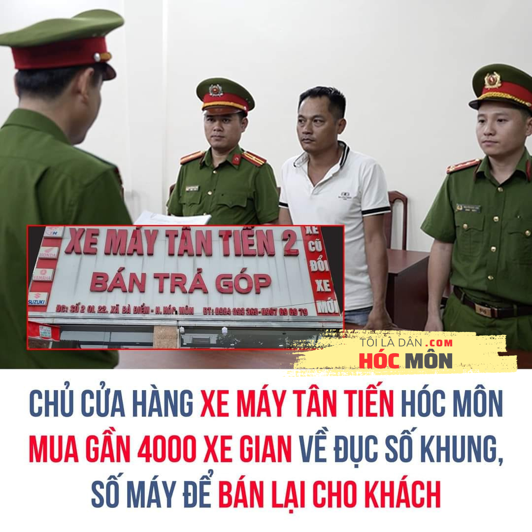 Chủ cửa hàng xe máy ở Hóc Môn 'hô biến' gần 4.000 xe gian, thu lợi gần 15 tỷ đồng