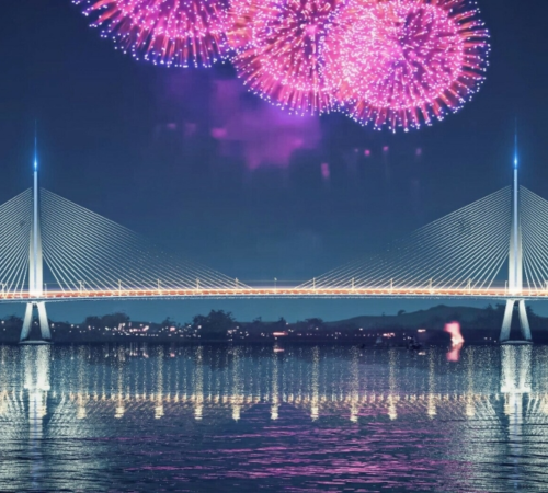 Thiết kế cầu trụ tháp 'hình bảo kiếm' nối TP HCM với Đồng Nai