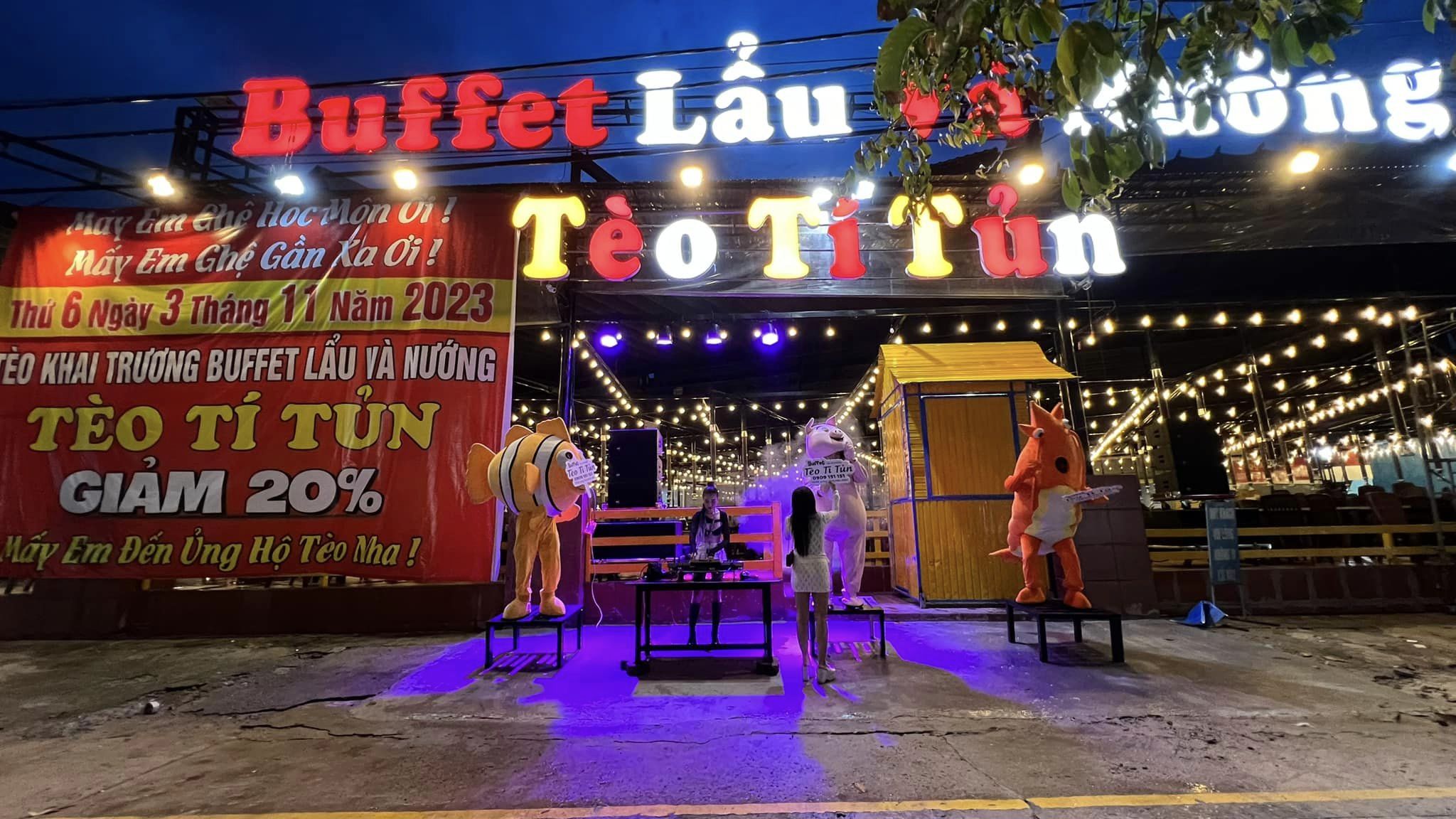 Buffet Lẩu và Nướng Tèo Tí Tủn Song Hành Hóc Môn