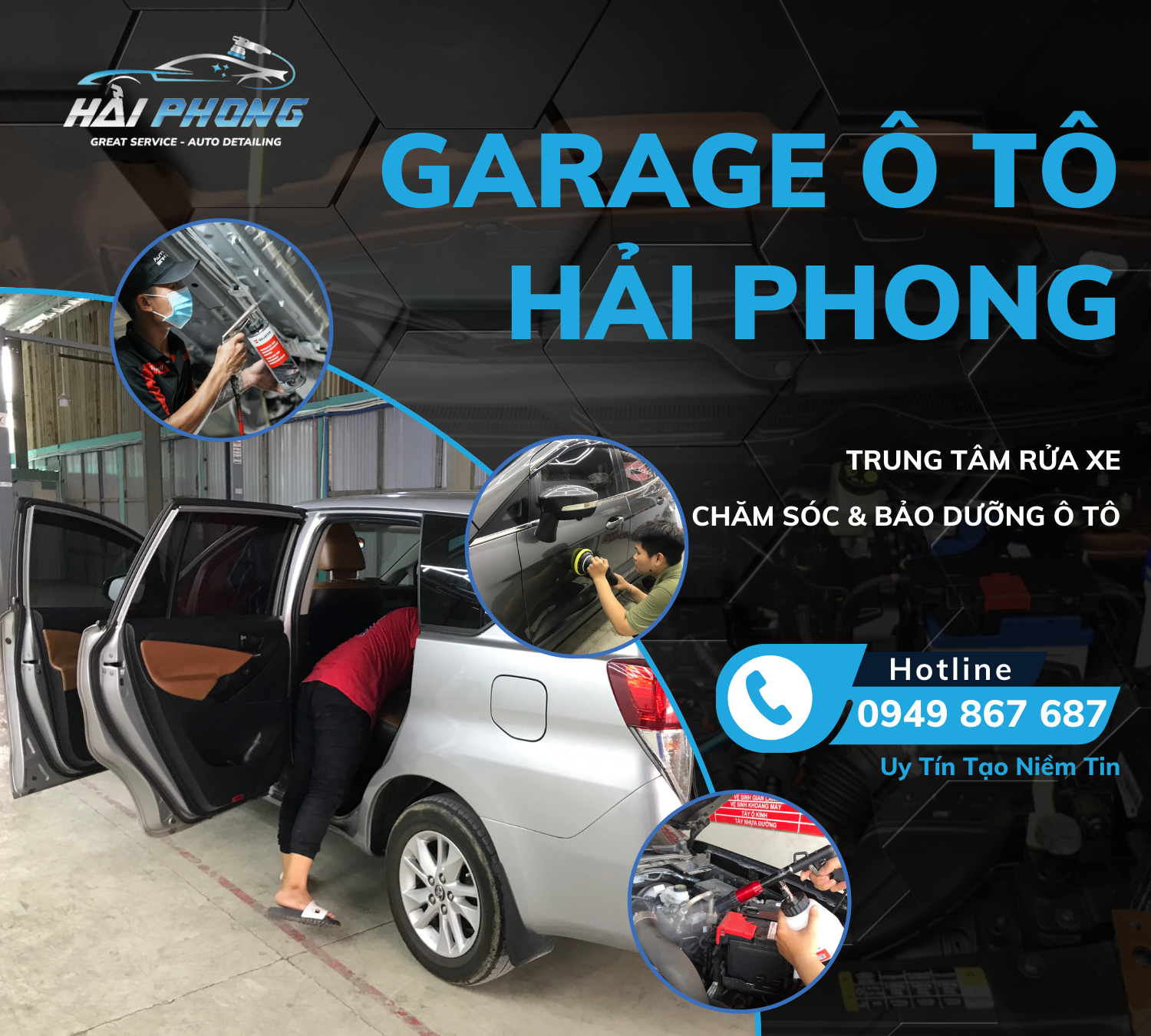 Garage Chăm Sóc Và Bảo Dưỡng Ô Tô  Hải Phong - Hóc Môn