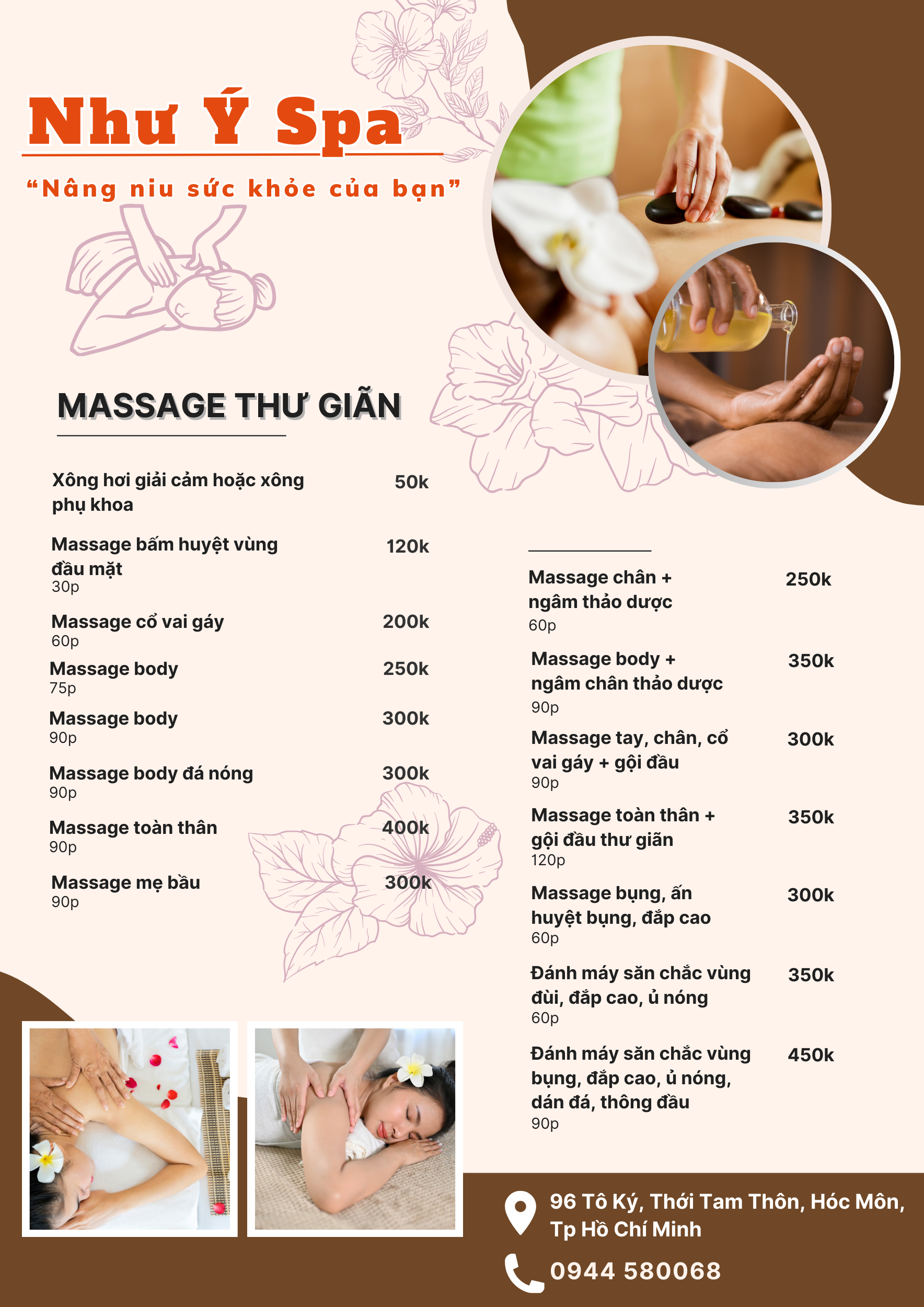Như Ý Spa - Spa Dưỡng sinh đông y uy tín và hiệu quả tại Hóc Môn
