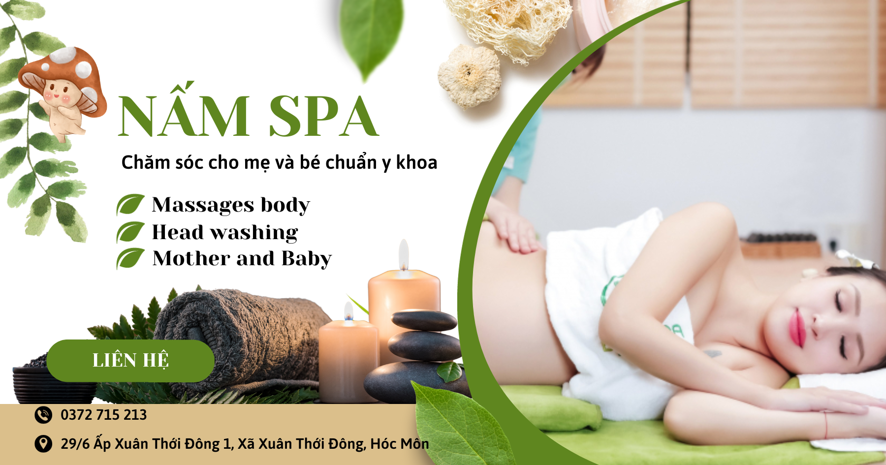 Nấm Spa - Spa Chăm sóc mẹ bầu và bé chuẩn y khoa tại Hóc Môn