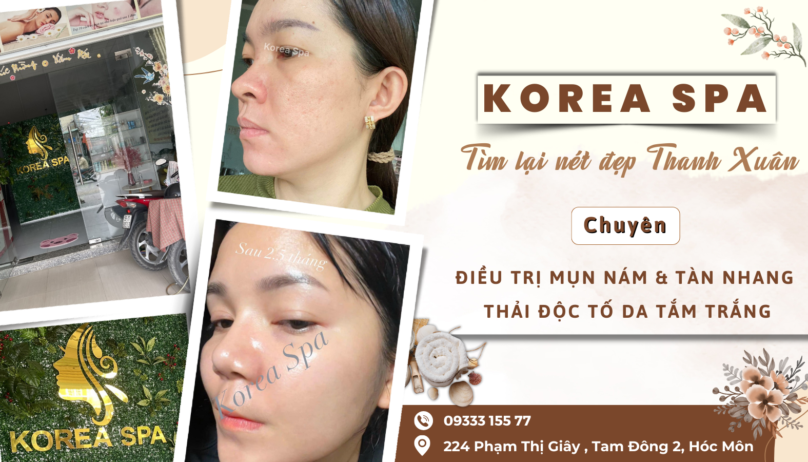 Korea Spa - Spa Chuyên điều trị mụn nám tàn nhang và tắm trắng tại Đường Phạm Thị Giây Hóc Môn