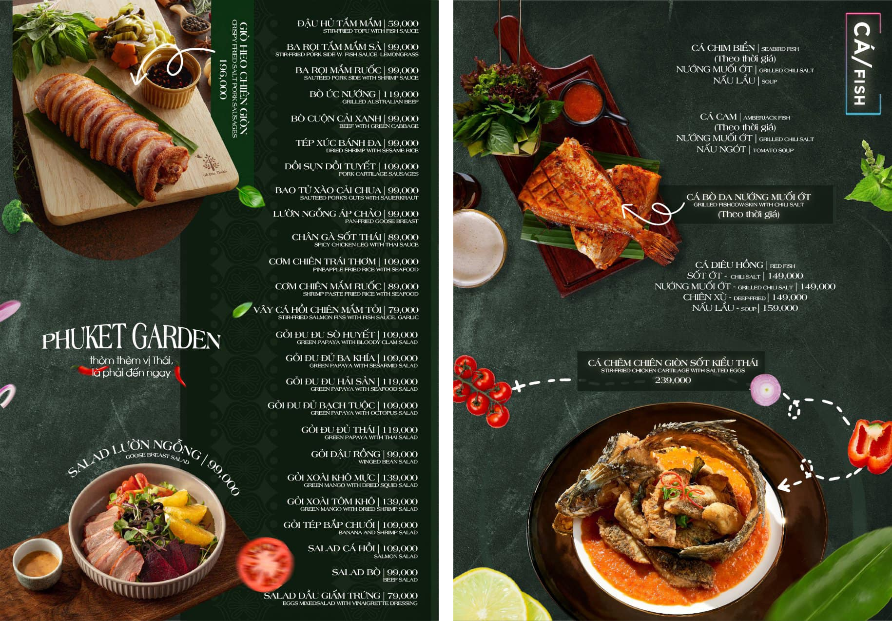 Thực đơn tại Phuket Garden Food & Beer
