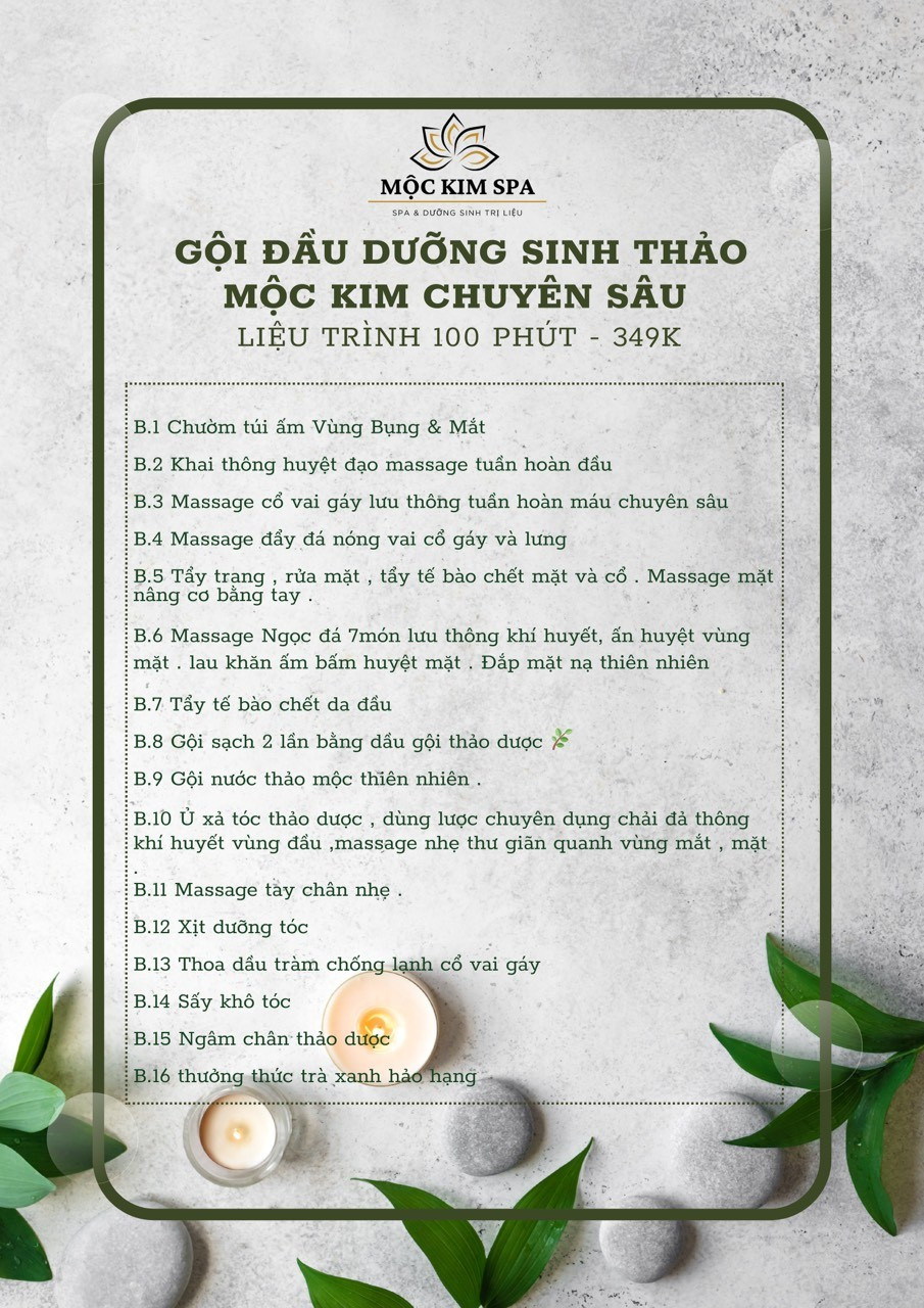 Mộc Kim Spa - Spa trị liệu dưỡng sinh Trung Hoa chuẩn y khoa Quận 12