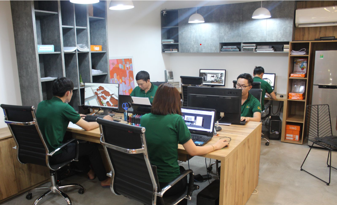 đội ngũ nhần viên Không Gian Đẹp - KGD Design & Build