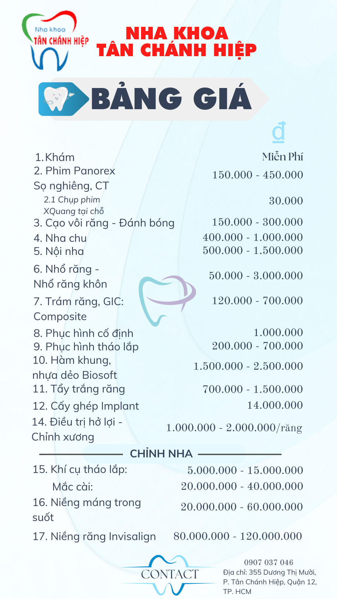 Nha Khoa Tân Chánh Hiệp - Nha Khoa Uy tín Chất lượng hàng đầu quận 12