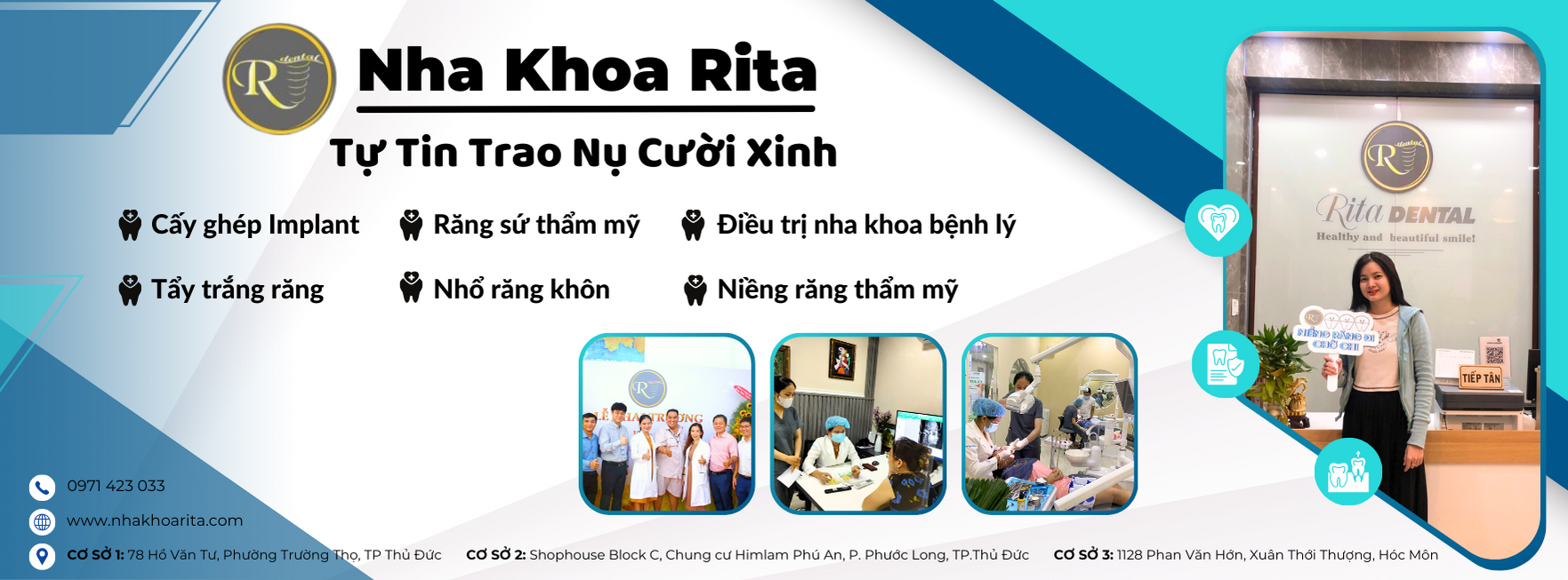 Nha khoa Rita Nha khoa uy tín hàng đầu hóc môn chuyên điều trị răng miệng