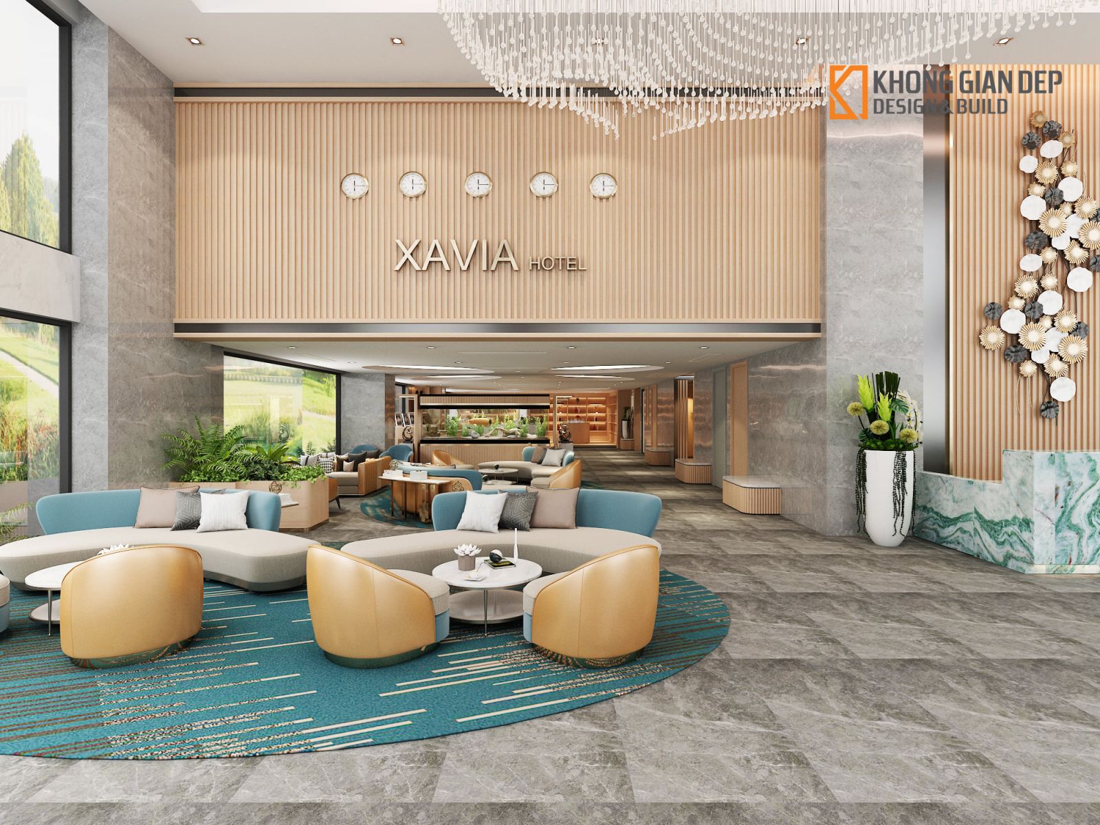 thiết kế khách sạn Không Gian Đẹp - KGD Design & Build