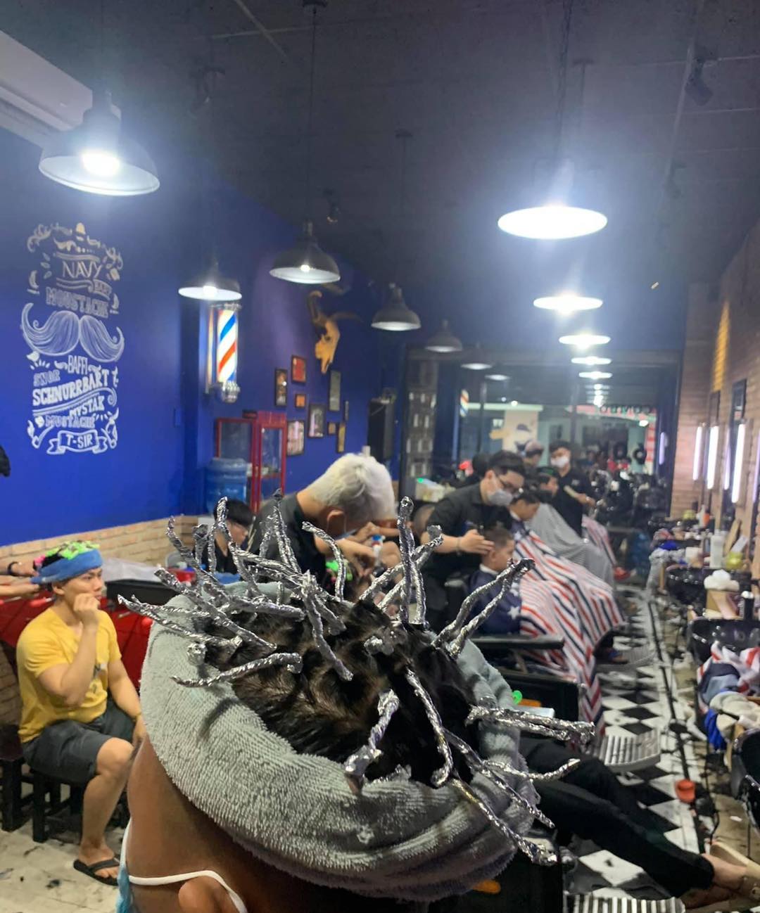 navy baber shop tiệm tóc Hóc Môn