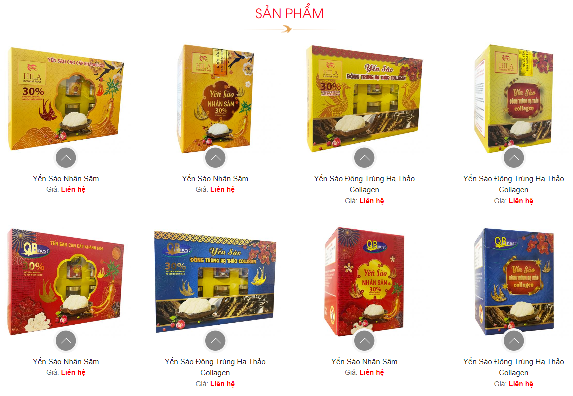 sản phẩm yến sào hila