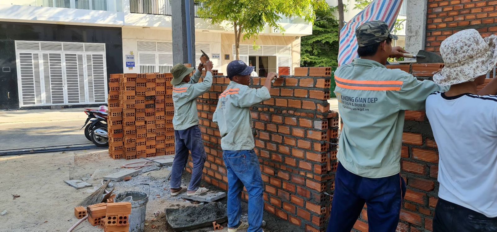 đội ngũ thi công Không Gian Đẹp - KGD Design & Build
