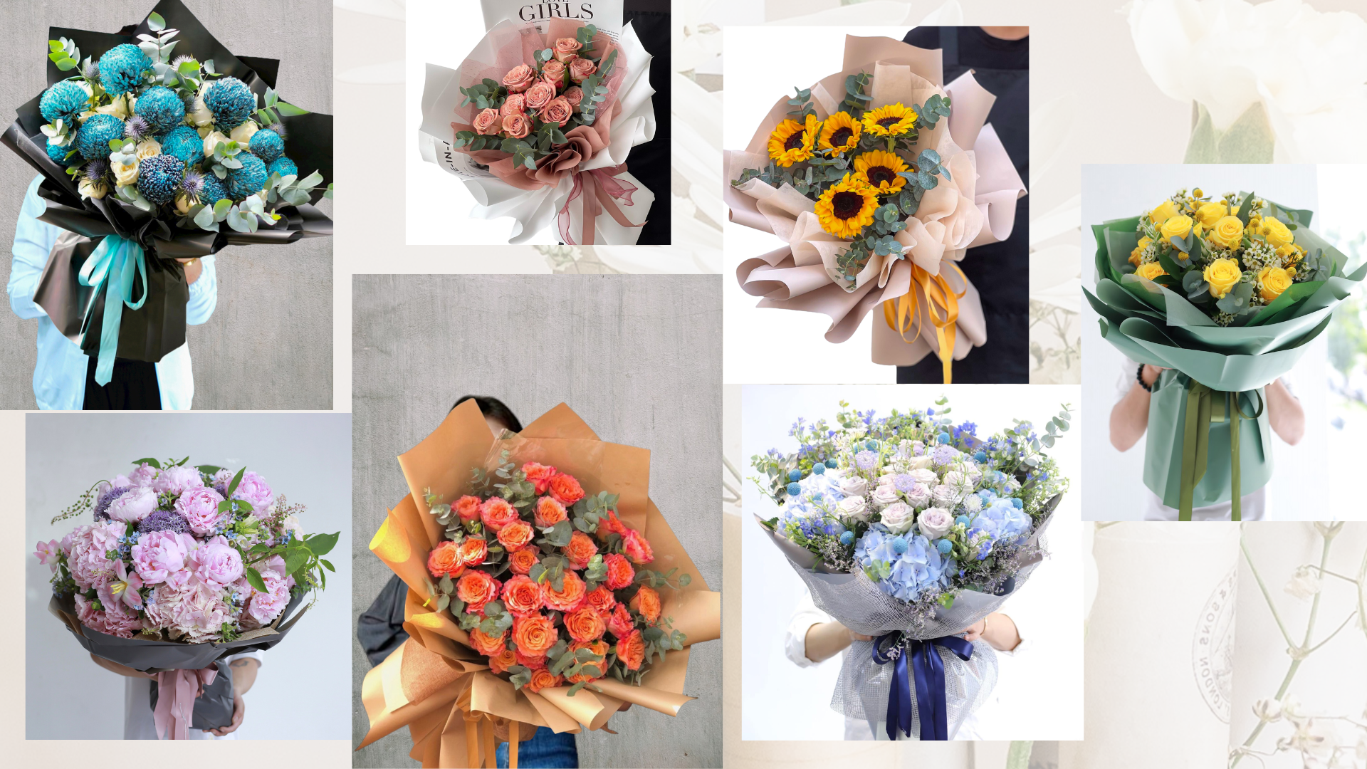 những mẫu hoa có tại MV Flower Cửa Hàng Hoa Chuyên Cung Cấp Hoa Tươi Quà Tặng Chuyên Nghiệp