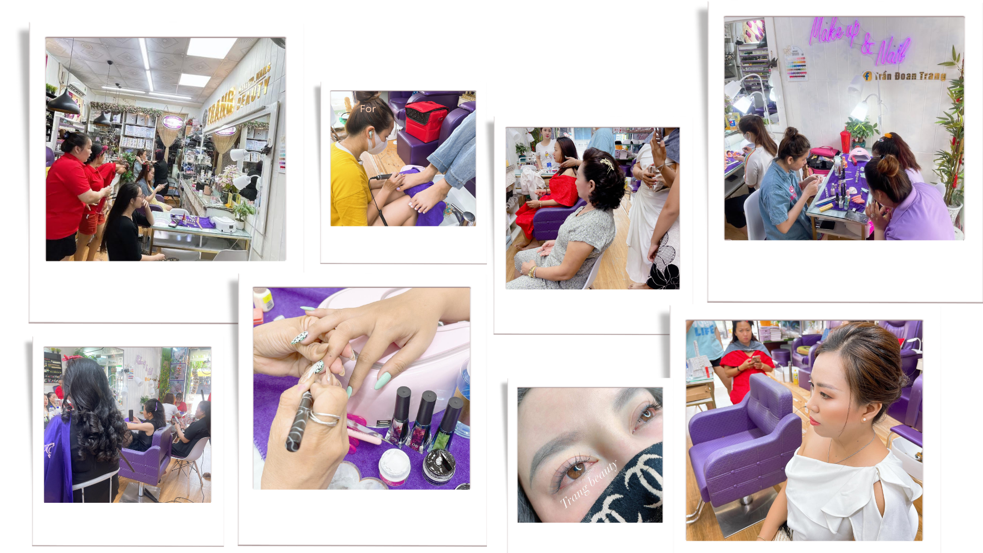dịch vụ Make Up, Trang điểm, Nối mi hiện đại, Uốn mi Collagen của trang beauty