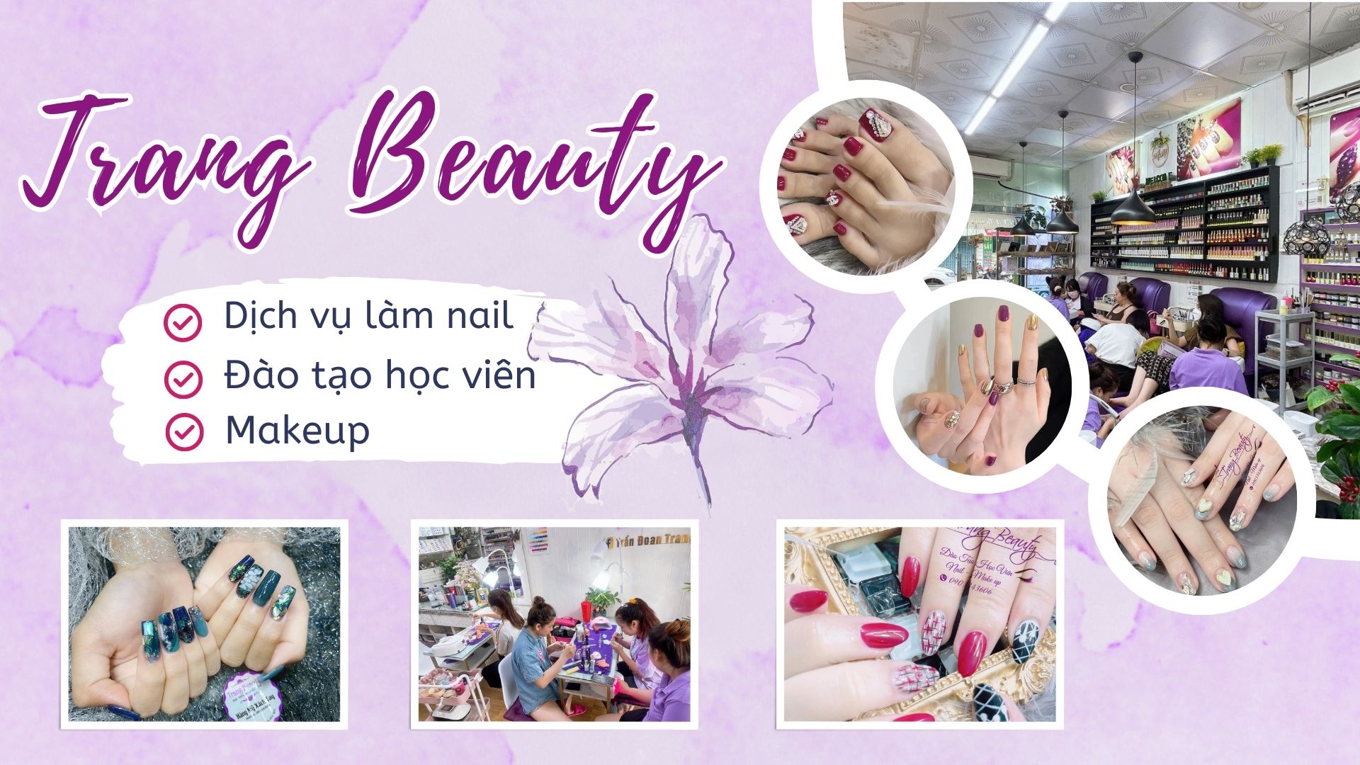 Trang Beauty tiệm nail đẹp và uy tín tại Hóc môn