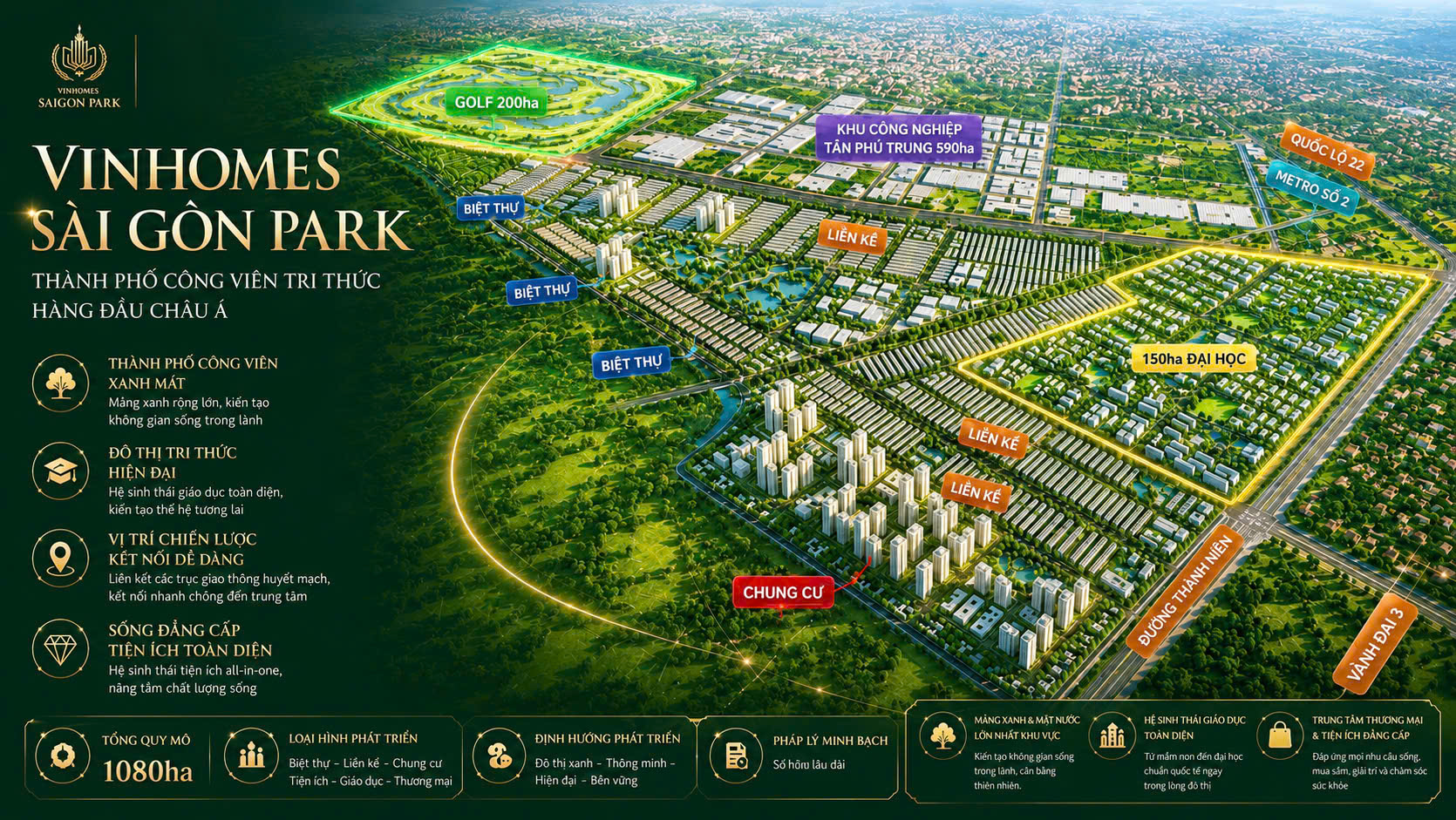 Vinhomes Saigon Park - Đại Đô Thị Đẳng Cấp Mới Tại Trung Tâm Phía Tây Bắc TP.HCM