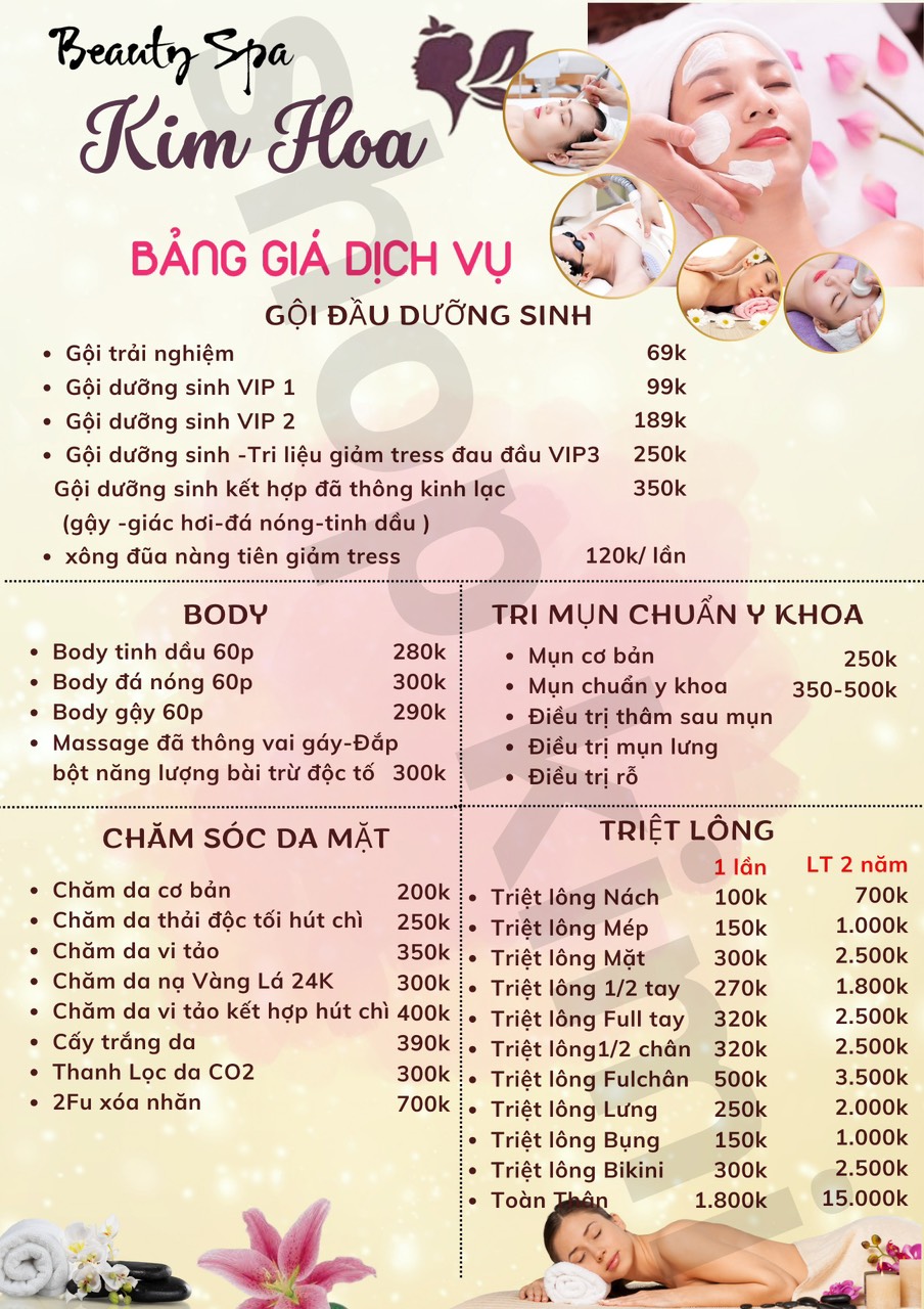 spa kim hoa nơi điều trị da trị mụn uy tín hóc môn
