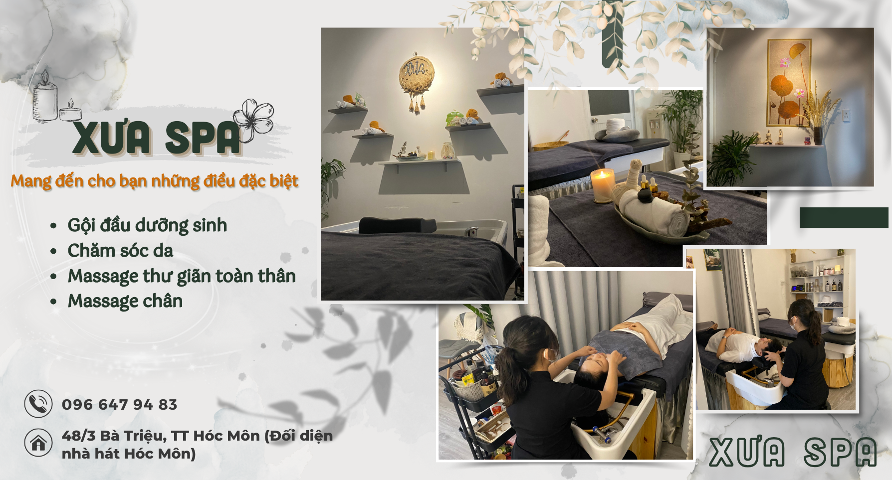 Xưa Spa - Spa chuyên gội đầu dưỡng sinh thảo mộc uy tín tại Hóc Môn